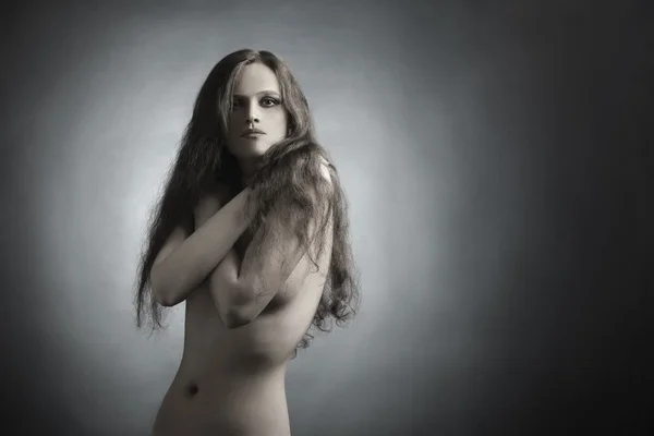 Mujer sensual desnuda. Chica sexy —  Fotos de Stock