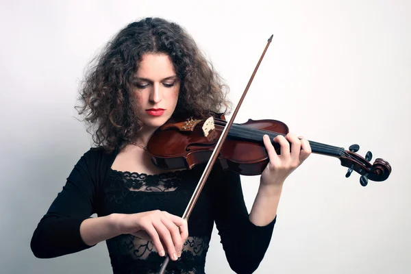 바이올린 바이올리니스트 음악가 재생 — 스톡 사진