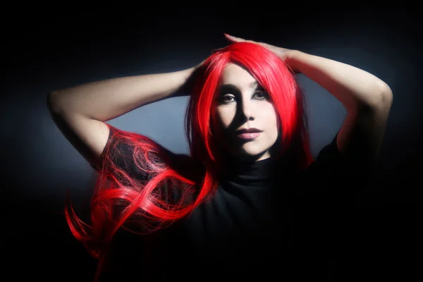 Sensual woman with red hair — Stock Photo, Image