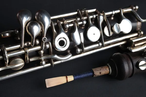 Oboe musikaliska träblåsinstrument — Stockfoto