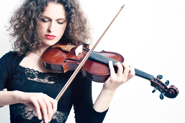 Violín violinista músico tocando — Foto de Stock