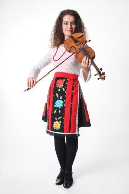 müzik sanatçısı keman ile