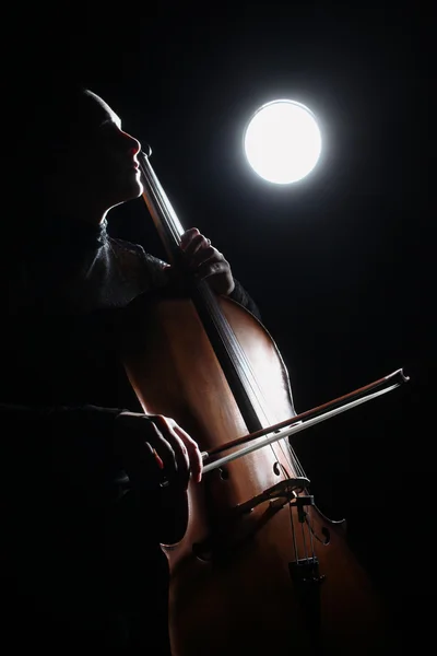 Violoncello violoncellista di musica classica — Foto Stock