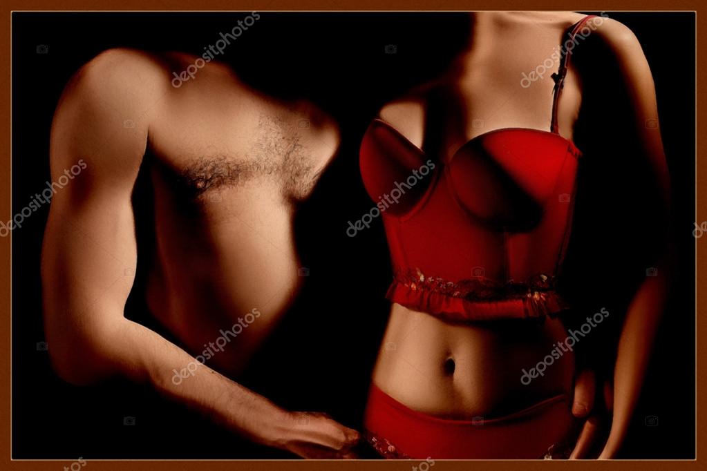 Nude couple. Sexy erotic lingerie Stock by 37184599