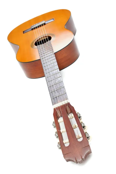 Beyaz akustik gitar — Stok fotoğraf