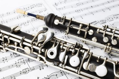 Classical music instruments oboe clipart