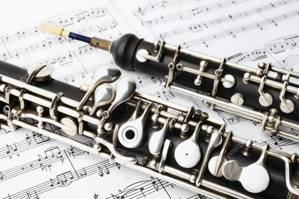 Classical music instruments oboe — Stock Photo © alenavlad 44073487