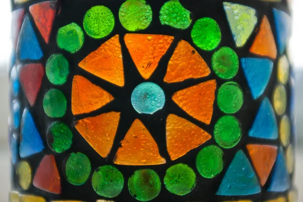 Fragment of a stained glas — Stock Photo, Image