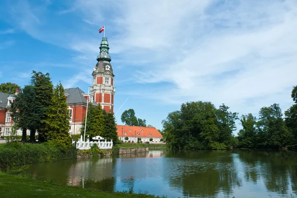 Zamek Hvedholm slot funen dania — Zdjęcie stockowe