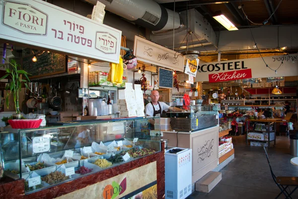 Célèbre marché alimentaire intérieur Tel Aviv Israël — Photo