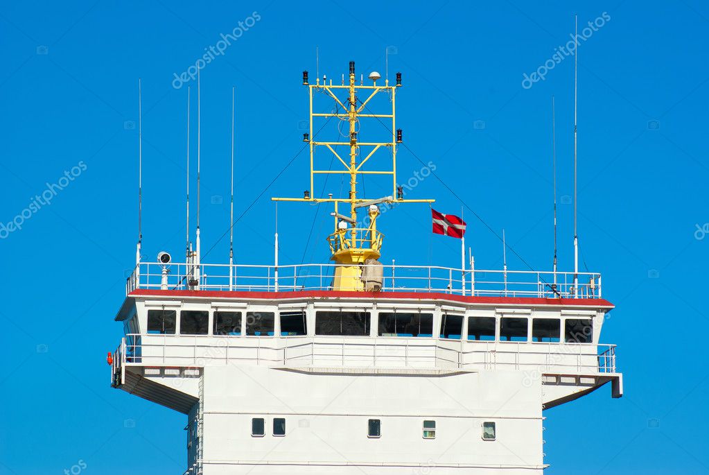 Control bridge of a ship