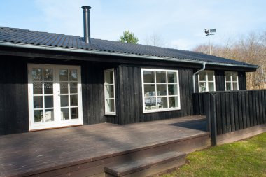 modern tasarım çekici ahşap ev