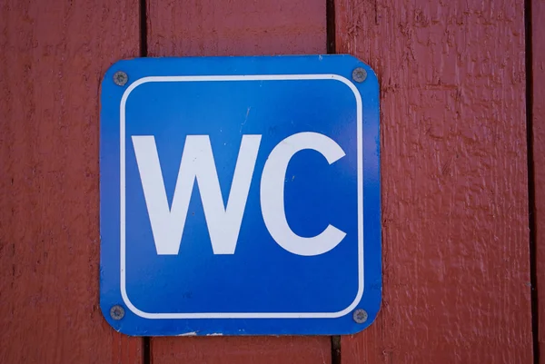 Zeichen für öffentliche Toiletten — Stockfoto