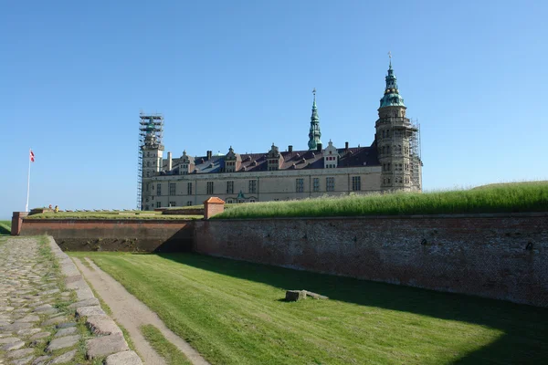 Кронборгский замок Гамлета Эльсинора Хельсингора — стоковое фото