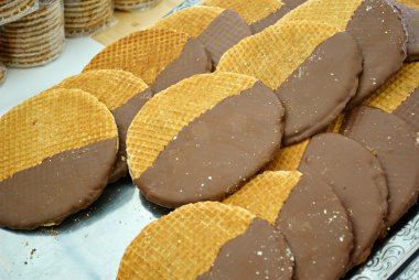 geleneksel Hollanda düğünçiçekleri stroopwafels verwij kurabiye
