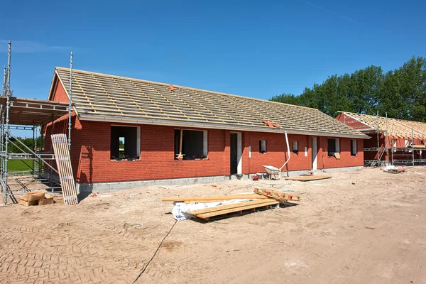 Construção de casa nova casa residencial — Fotografia de Stock