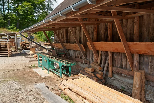 Small sawmill lumber mill — Stock Photo, Image