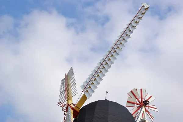 伝統的なデンマーク風車の詳細 — ストック写真