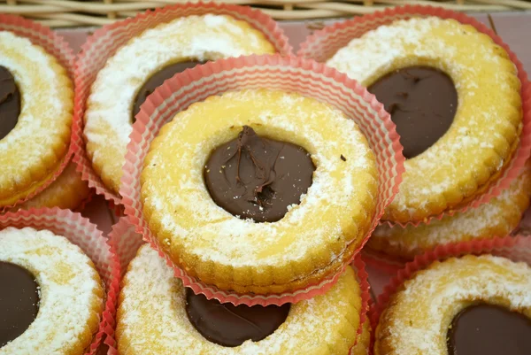 Ciocolată umplut cookie — Fotografie, imagine de stoc