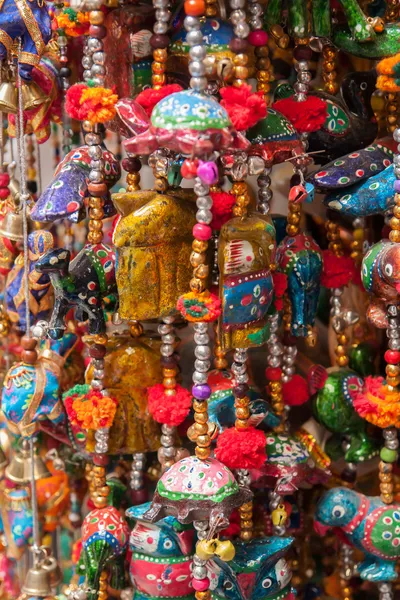Farbenfrohe Dekorationen Markt Indien — Stockfoto