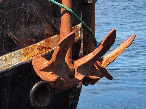 Heavy ship boat anchor — Stock Photo, Image