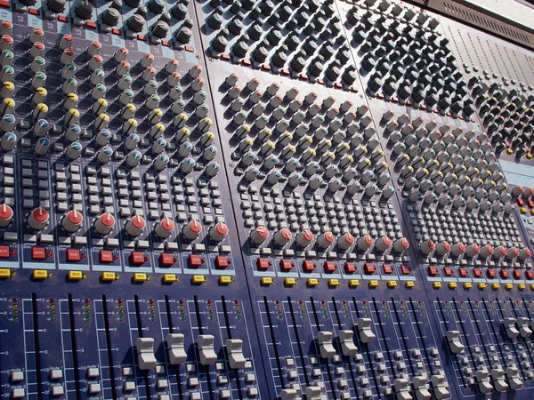 Sistema di controllo del mixer audio — Foto Stock