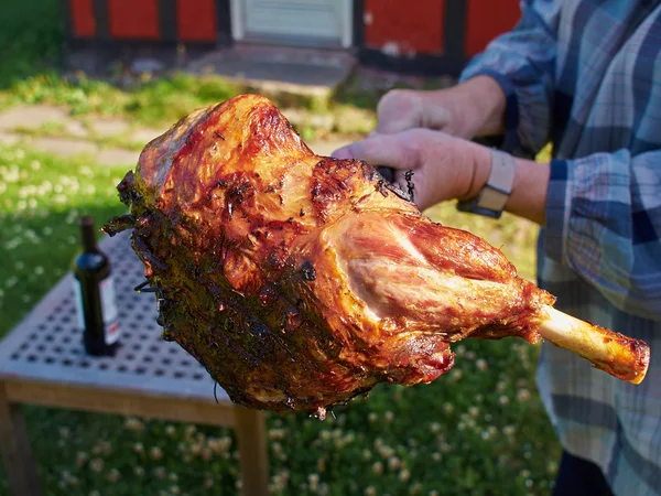 Roasted lamb — Stock Photo, Image