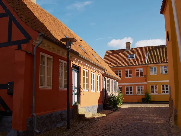 Colored traditional Danish houses — Stock Photo, Image