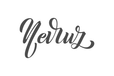 Nevruz, tipografi tercümesi Nowruz bahar tatili, tipografi. El yazısıyla yazılmış harfler.