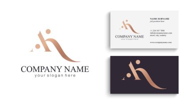 AK harfli monogram. Zarif lüks KA logosu. Kaligrafi stili. Şirket kimliği ve kişisel logo. Vektör tasarımı.