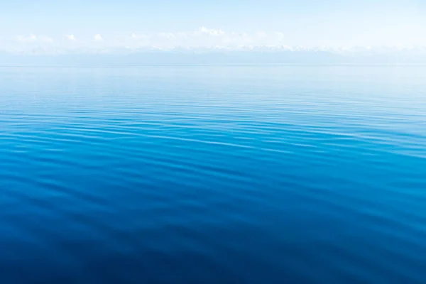 Čistá Struktura Vody Modré Oranžové Barvě Pozadí Oceánu Moře Podsvícené — Stock fotografie