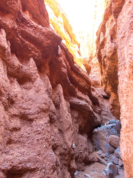 Rocas Rojas Paso Entre Las Rocas Cañones Arcilla Región Issyk — Foto de Stock