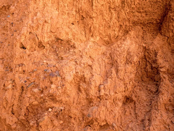 Textuur Van Rode Klei Natuurlijke Natuurlijke Patronen Droge Rode Achtergrond — Stockfoto