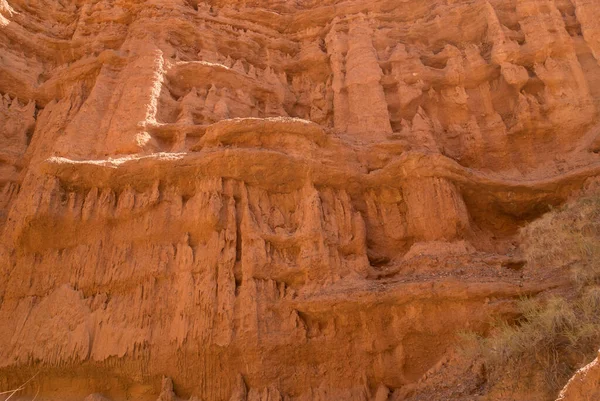 Textura Argila Vermelha Padrões Naturais Naturais Fundo Vermelho Seco Close — Fotografia de Stock