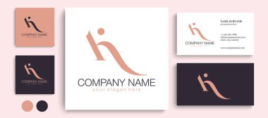 K harfi baş harfleri. Zarif lüks K logosu. Kaligrafi stili. Şirket kimliği ve kişisel logo. Vektör tasarımı.