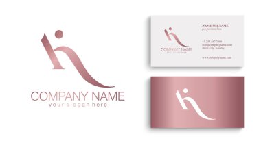 K harfi baş harfleri. Zarif lüks K logosu. Kaligrafi stili. Şirket kimliği ve kişisel logo. Vektör tasarımı.