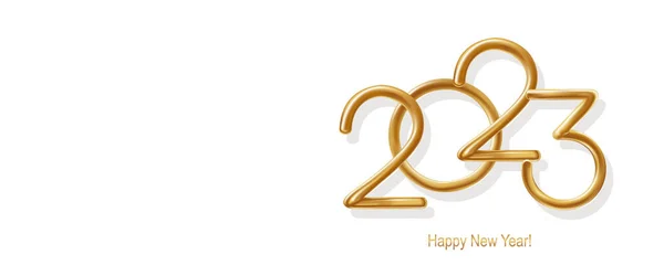 2023 Щасливий Новий Рік Написанням Каліграфії Векторний Елемент Святкової Ілюстрації — стоковий вектор