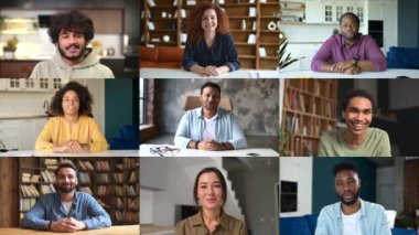 Çevrimiçi konferans, çeşitli kişilerin görüntülü sohbeti