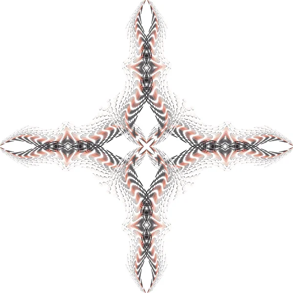 Of circular cross fractal — Stock Vector
