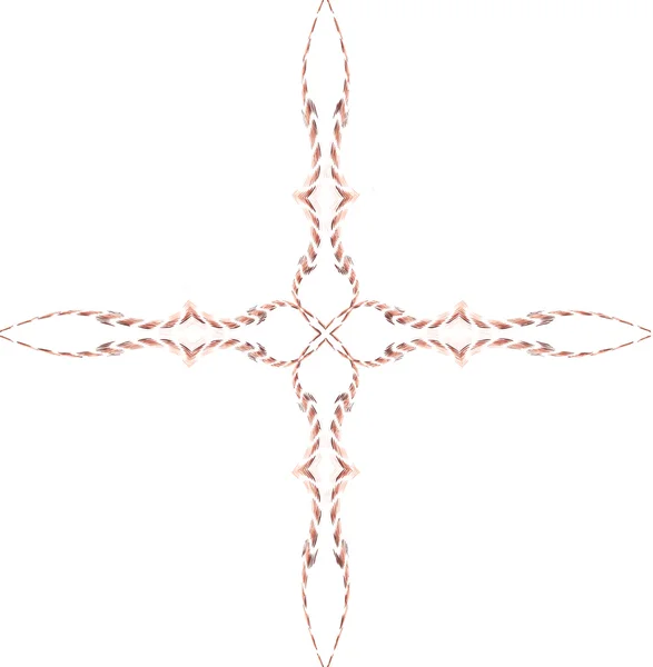 Cross of fractal — Stock Vector