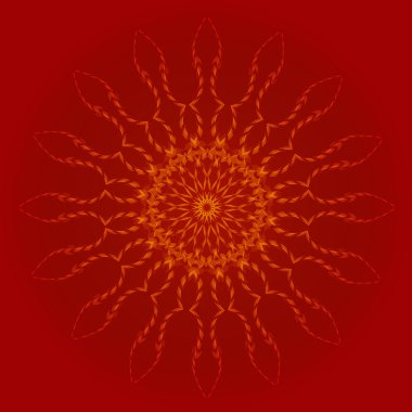 kırmızı zemin üzerine sarı yıldız