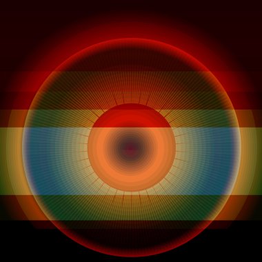 soyut gökkuşağı daire