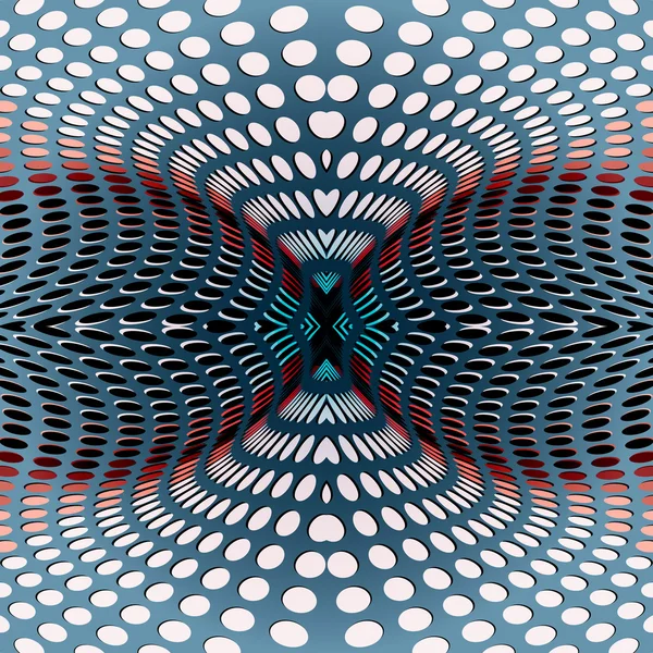 Fraktal fondo azul con círculos — Archivo Imágenes Vectoriales