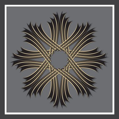 soyut çiçek süsleme