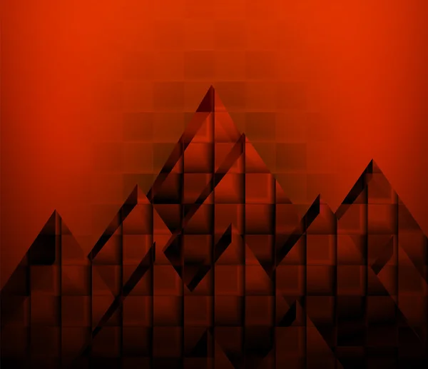 Abstracte achtergrond met rode vierkanten — Stockfoto