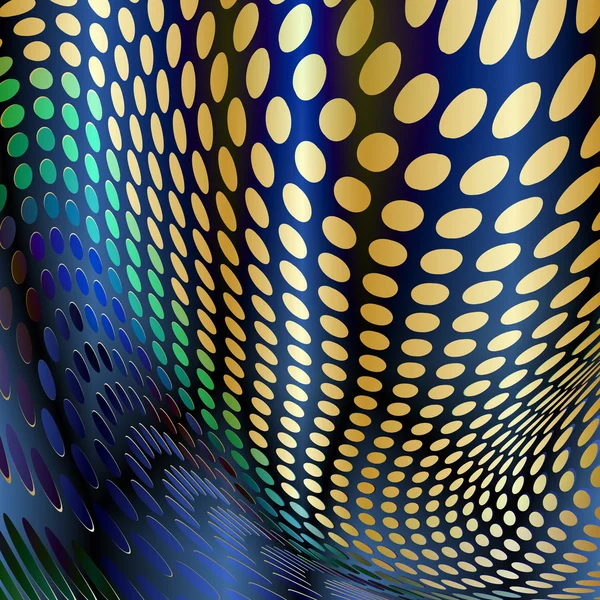 Arrière-plan abstrait or et bleu — Image vectorielle