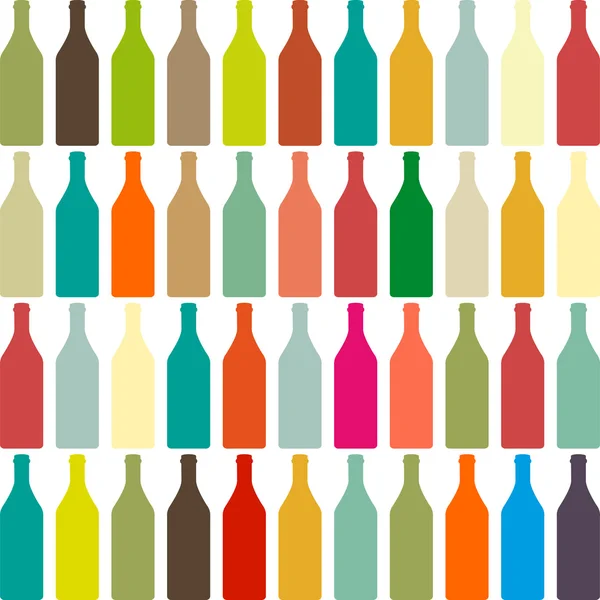 Fond avec des bouteilles — Image vectorielle