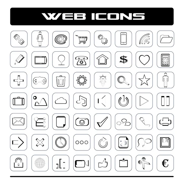 Icone Web — Foto Stock