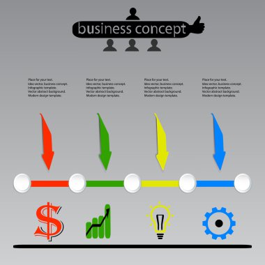  iş kavramı infographics