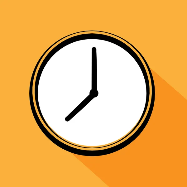 Ikona hodin vektor — Stockový vektor